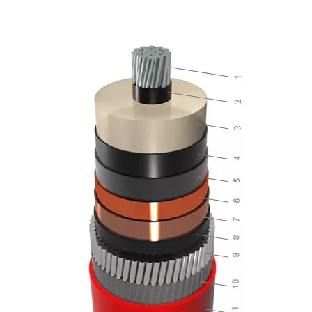 NA2XSR(AL)Y-1 çekirdekli AL XLPE PVC, AWA zırhlı